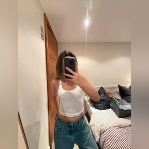 White Sleeveless Top